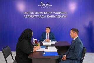 Аким области Абай провел личный прием в районе Мақаншы