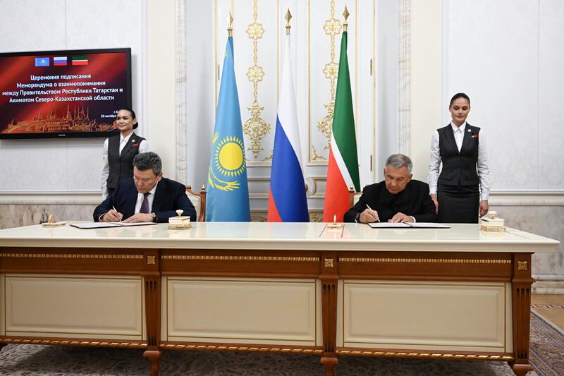 По приглашению Раиса Республики Татарстан Рустама Минниханова официальная и бизнес-делегация Северо-Казахстанской области посетила Казань