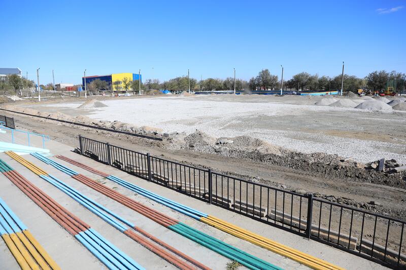 В Алге строят ФОК и ремонтируют центральный стадион