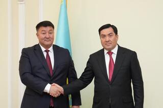 Развитие энергетического сотрудничества: Ерлан Аккенженов провел встречу с министром энергетики Кыргызстана