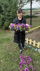 Экологическая акция «Береги природу – посади цветок!» прошла в Кабанбайском сельском округе