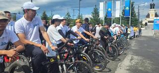 В Усть-Каменогорске дан старт республиканскому велопробегу «От Алтая до Урала»