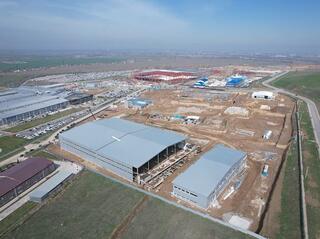 В Алматы модернизирован завод по производству тротуарной плитки и бордюров