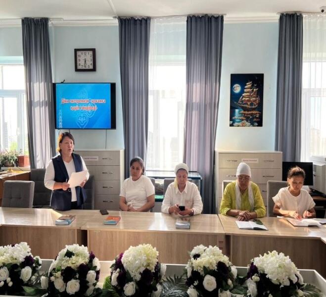 КІТАПХАНА ҚЫЗМЕТКЕРЛЕРІНЕ ТЕРРОРИЗМГЕ ҚАРСЫ ТҮСІНДІРМЕ ЖҰМЫСТАРЫ ЖҮРГІЗІЛДІ