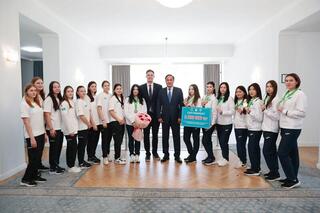 Ербол Карашукеев встретился с жамбылскими ватерполистами