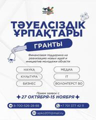 «От вас – идея, от нас – поддержка!»: молодёжь Карагандинской области может получить грант на бизнес-идею «Тәуелсіздік ұрпақтары»