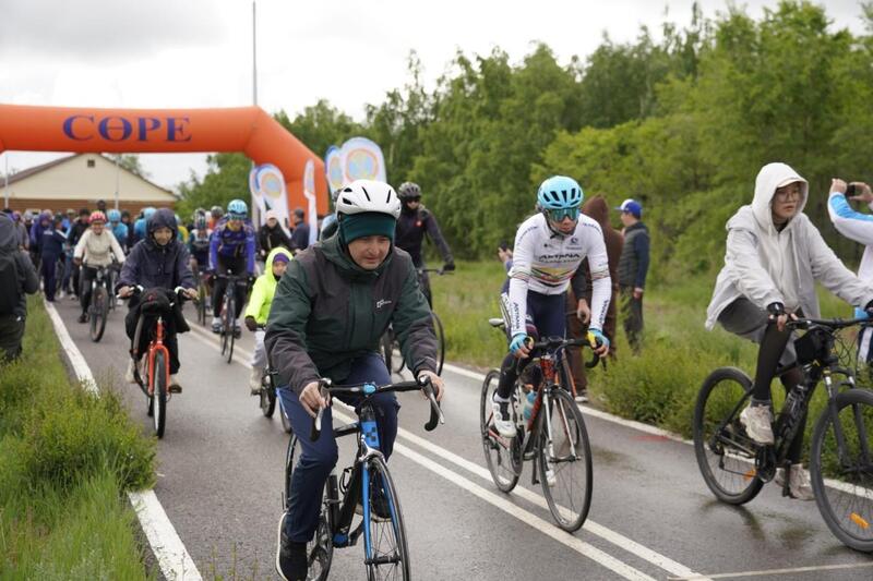 «Астана - город без наркотиков»: в столице прошел массовый велопробег