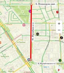 Участок улицы Жумабаева временно перекроют на ремонт в Астане
