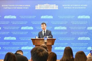Брифинг Официального представителя МИД РК Ерлана Жетыбаева