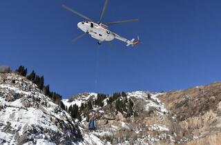 В горах Алматы для спуска лавин применяются современные технологии