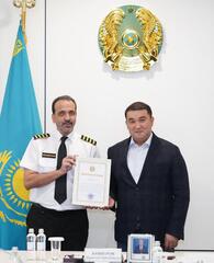 В ТУРКЕСТАНСКОЙ ОБЛАСТИ НАГРАДИЛИ СПЕЦИАЛИСТОВ, РЕАЛИЗОВАВШИХ ПРОЕКТ ПО ИСКУССТВЕННОМУ ДОЖДЮ