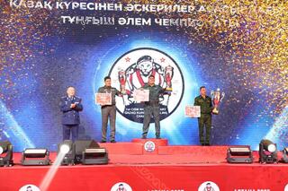 Сборная Казахстана завоевала первое место на чемпионате мира CISM по қазақ күресі