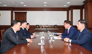 Н.Налибаев встретился с председателем правления АО «НК «Казмунайгаз»