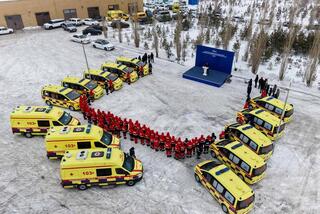 Станция скорой медицинской помощи города Семей получила новые санитарные автомобили
