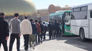 Весенний призыв: в Туркестанской области отправили первую команду новобранцев в Пограничную службу