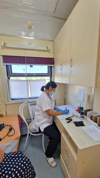 МЕДИЦИНСКИЙ ПОЕЗД «САЛАМАТТЫ ҚАЗАҚСТАН» ПРИБЫЛ В МАРТУК