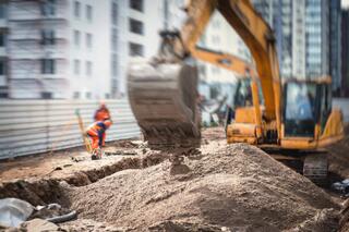 В городе Конаев ведётся строительство системы очистки сточных вод