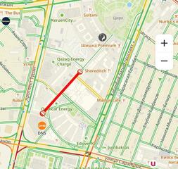 Участок дороги за ТРЦ «Сарыарка» закрыт на ремонт в Астане