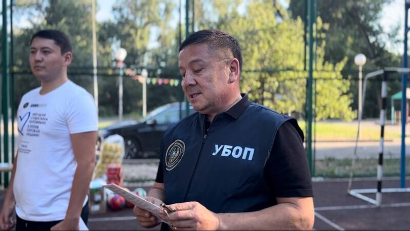 Полицейские провели профилактическую встречу в детском лагере в области Жетысу