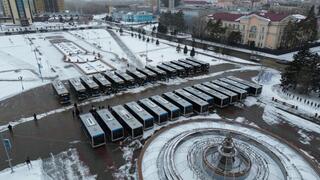 Парк общественного транспорта города Семей пополнился 32 современными автобусами