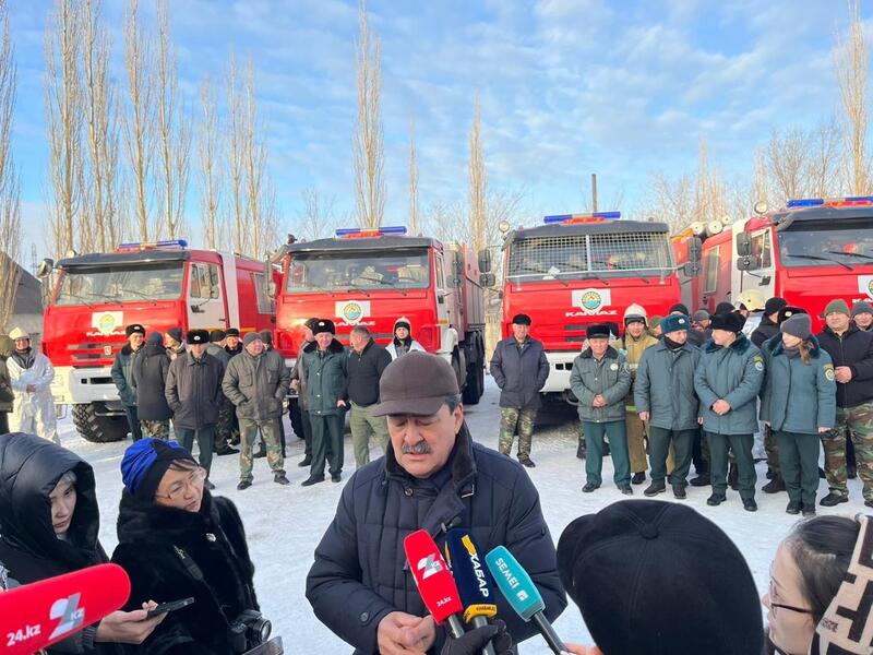 Новые пожарные автомобили прибыли в лесной резерват: Город Астана, 28  Декабря 2023 года - новости на сайте gurk.kz