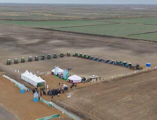 Первые семена были посеяны на полях Кызылординской области