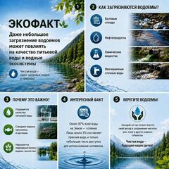 ЭКОФАКТ | Даже небольшое загрязнение водоемов может повлиять на качество питьевой воды и водные экосистемы