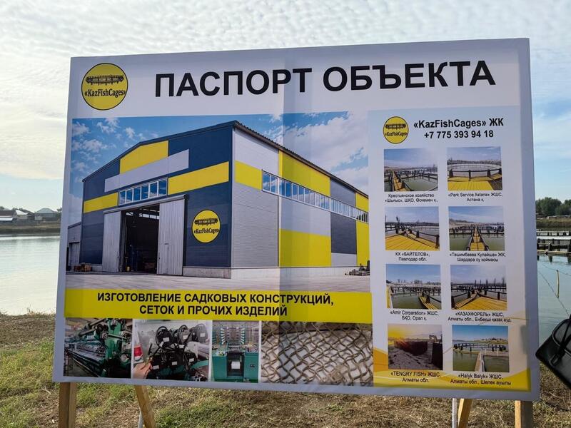 В Алматинской области запустили производство товарной рыбы и садкового оборудования