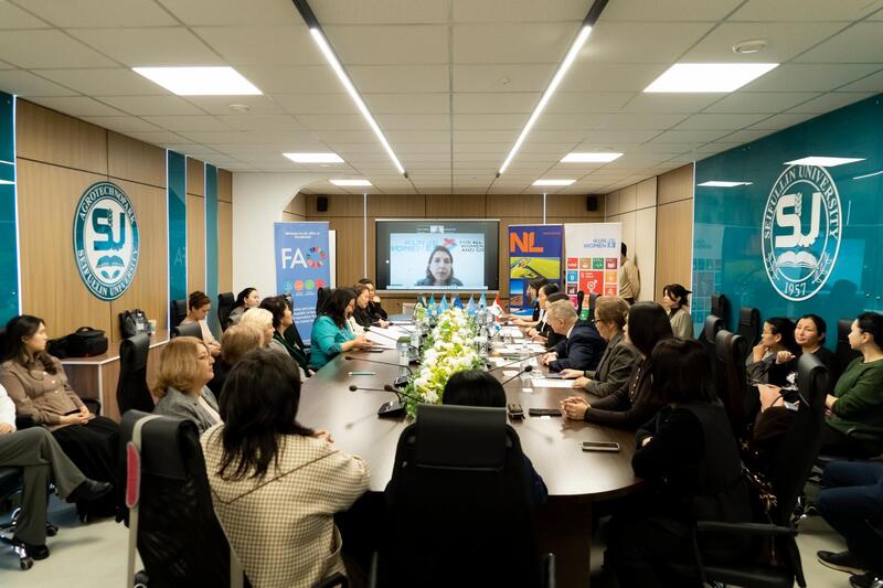 Роль женщин в устойчивом развитии сельского хозяйства обсудили в КазАТИУ