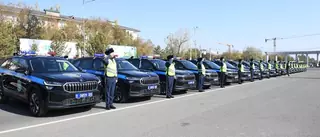 Полицейским Алматинской области передали новые служебные автомобили