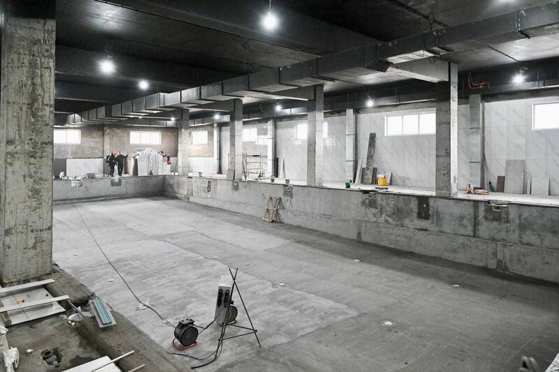 Спортсмены ознакомились со строительством новой ледовой ареной