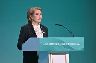 На форуме выступила аким Вагулинского сельского округа Кызылжарского района Ирина Шишкина