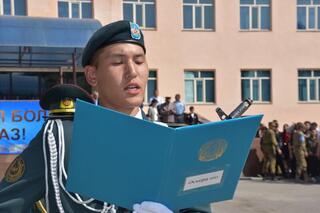 В Алматы 358 курсантов Военного института имени Сагадата Нурмагамбетова приняли присягу