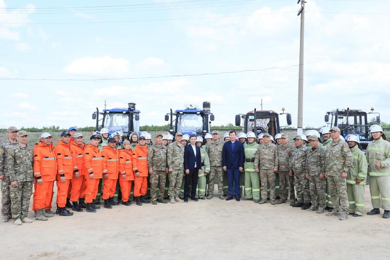 В селе Алимбетовка открыт новый пожарный пост в рамках программы «Ауыл құтқарушылары»