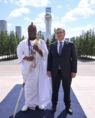 Глава МИД Казахстана провёл встречу с Королем Ифе – духовным лидером народа йоруба