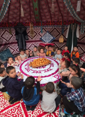 В День Көрісу вместе с воспитанниками детского сада «Әдемі».