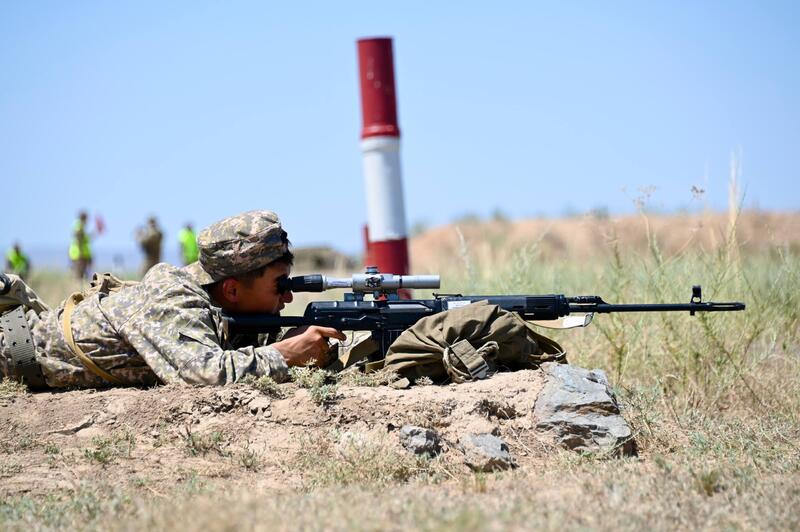 На полигоне «Матыбулак» более 200 военнообязанных повышают уровень огневой выучки