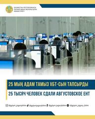 25 ТЫСЯЧ ЧЕЛОВЕК СДАЛИ АВГУСТОВСКОЕ ЕНТ