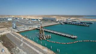 В Мангистауской области по поручению Президента продолжается развитие СЭЗ «Морпорт Актау»