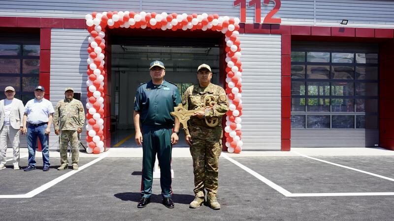 Глава МЧС открыл новую пожарную часть в городе Талгар